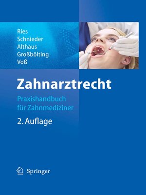cover image of Zahnarztrecht